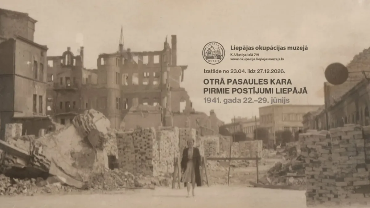 Izstāde ”Otrā pasaules kara pirmie postījumi Liepājā”