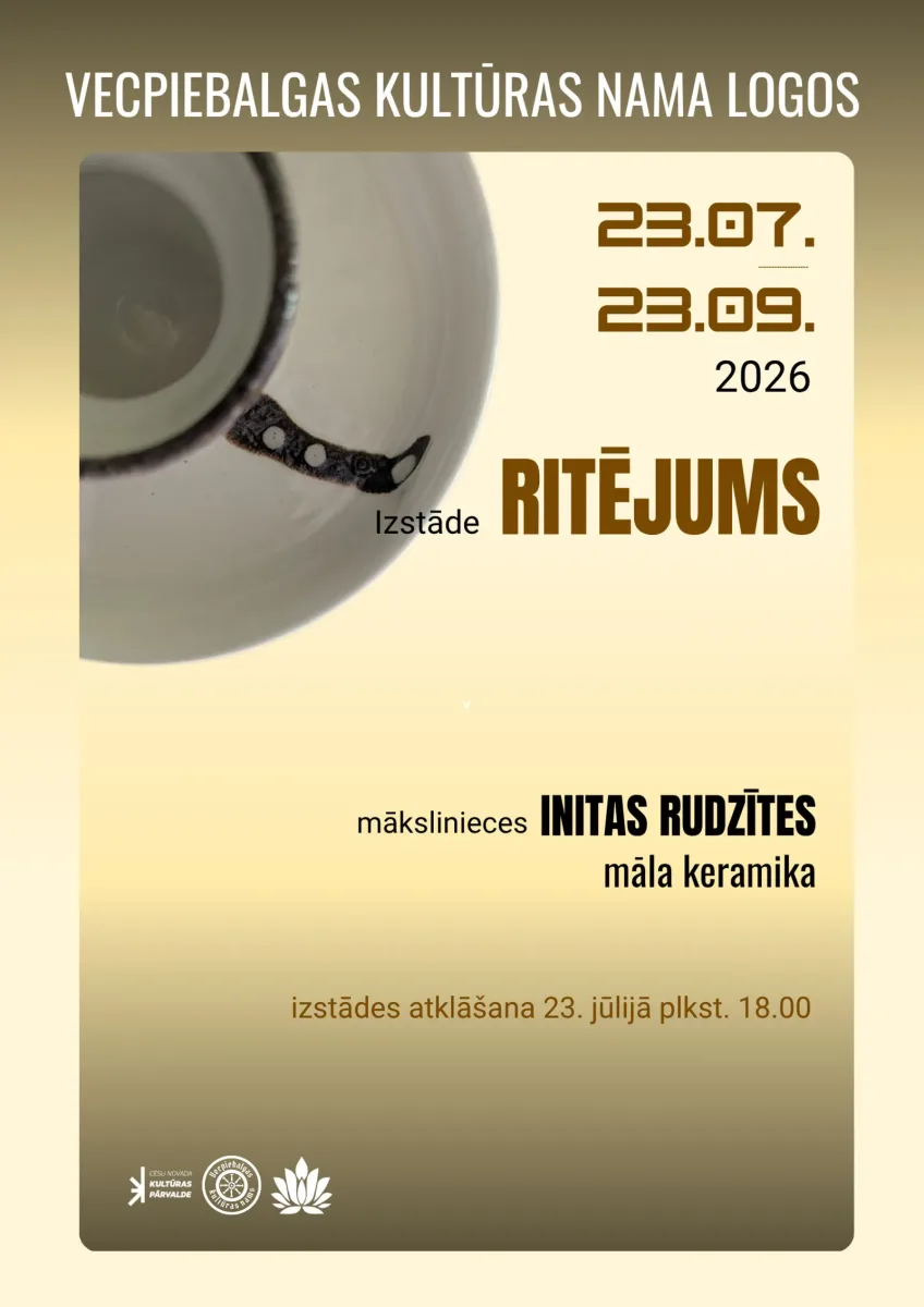 Initas Rudzītes māla keramikas izstāde "Ritējums"
