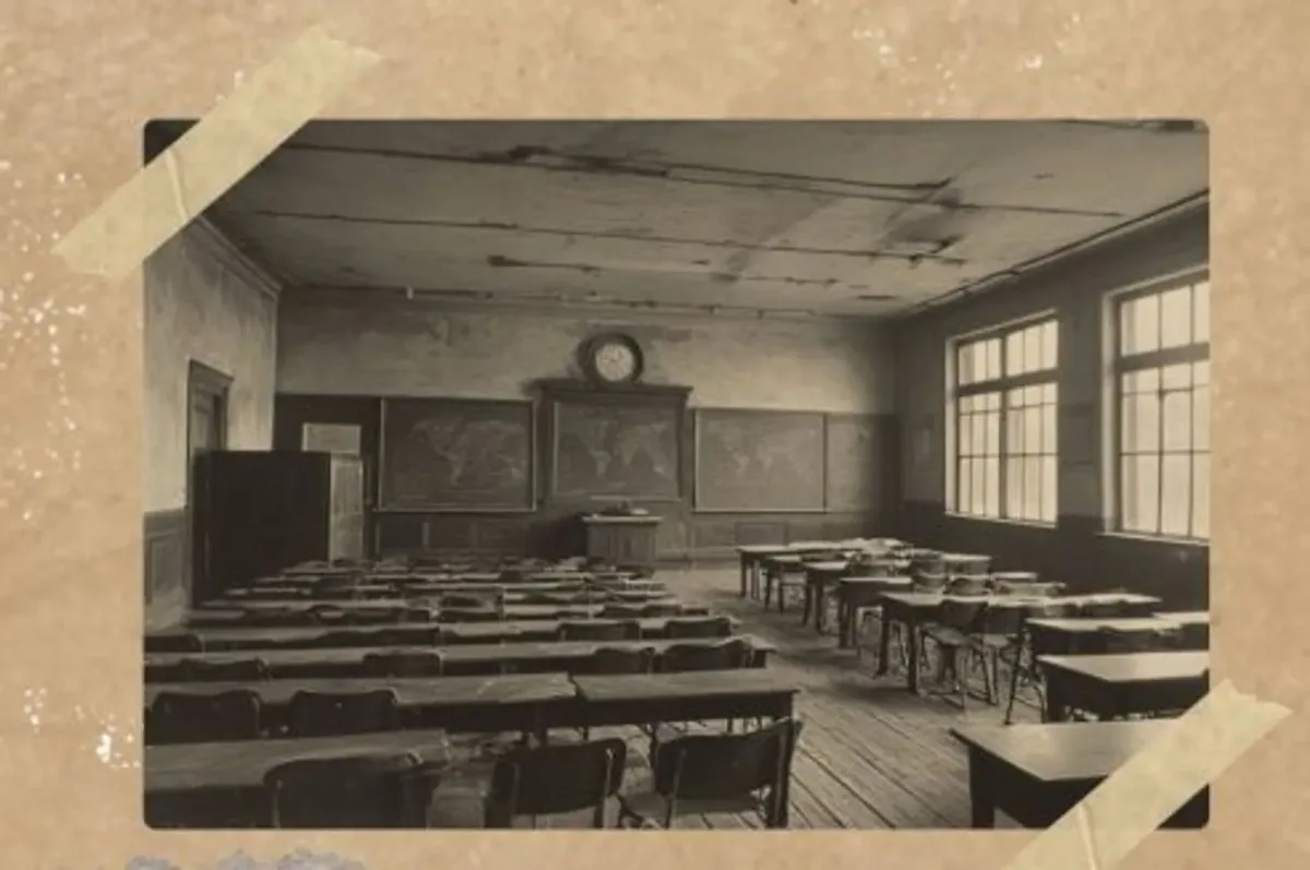 Bibliotēkas darbinieku veidota foto izstāde “Mans skolas laiks”. - Jelgava