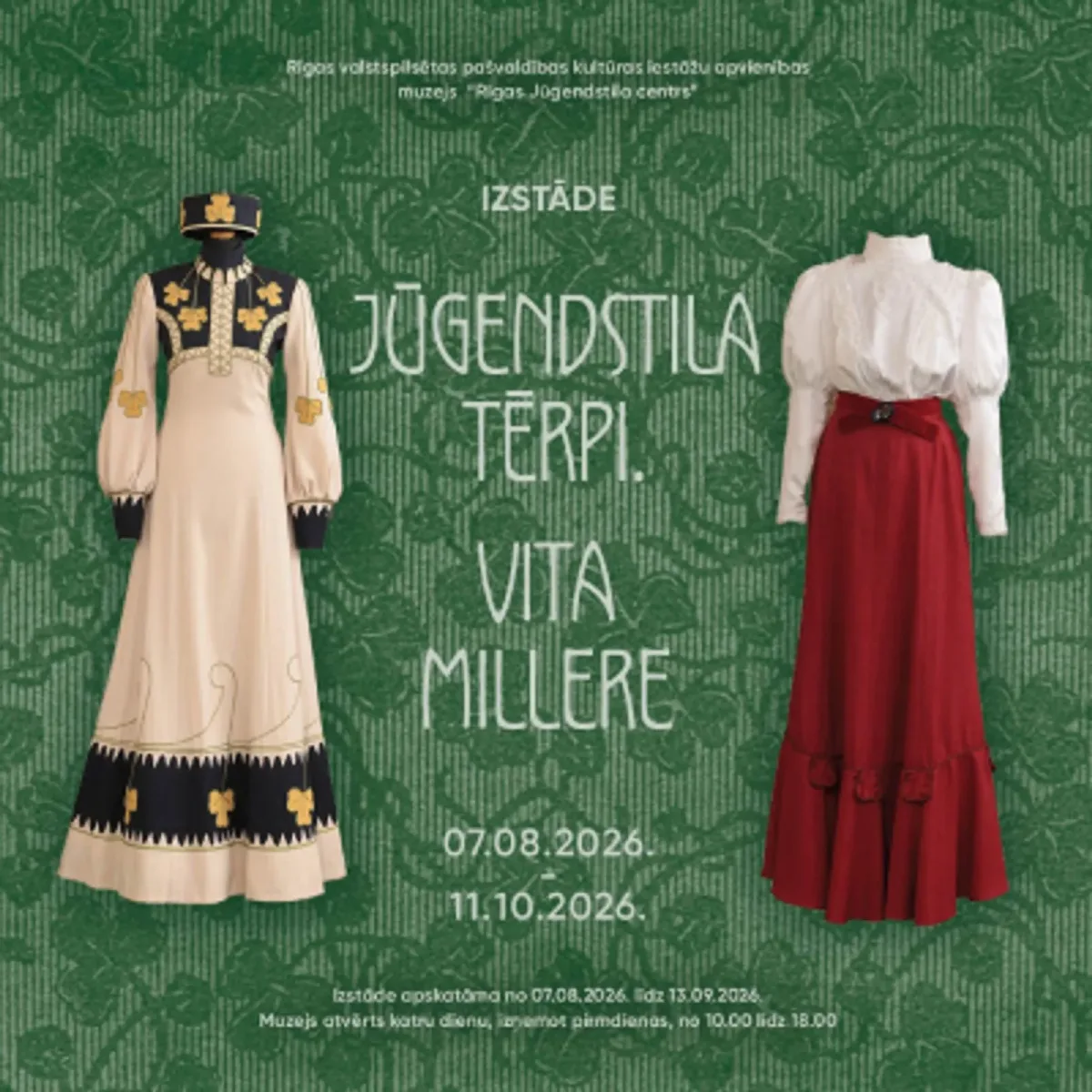 Izstāde “Jūgendstila tērpi. Vita Millere”
