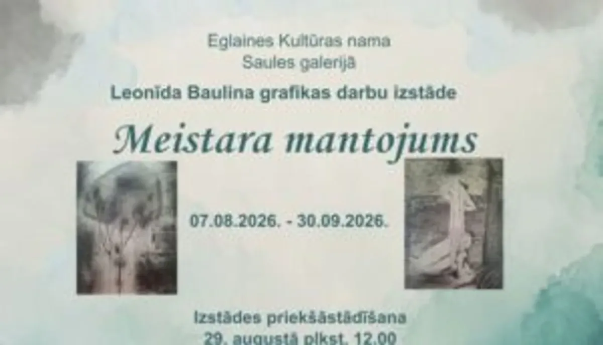 Leonīda Baulina grafikas darbu izstāde “Meistara mantojums”