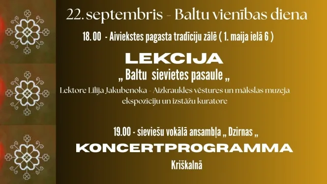 Baltu vienības dienas pasākums