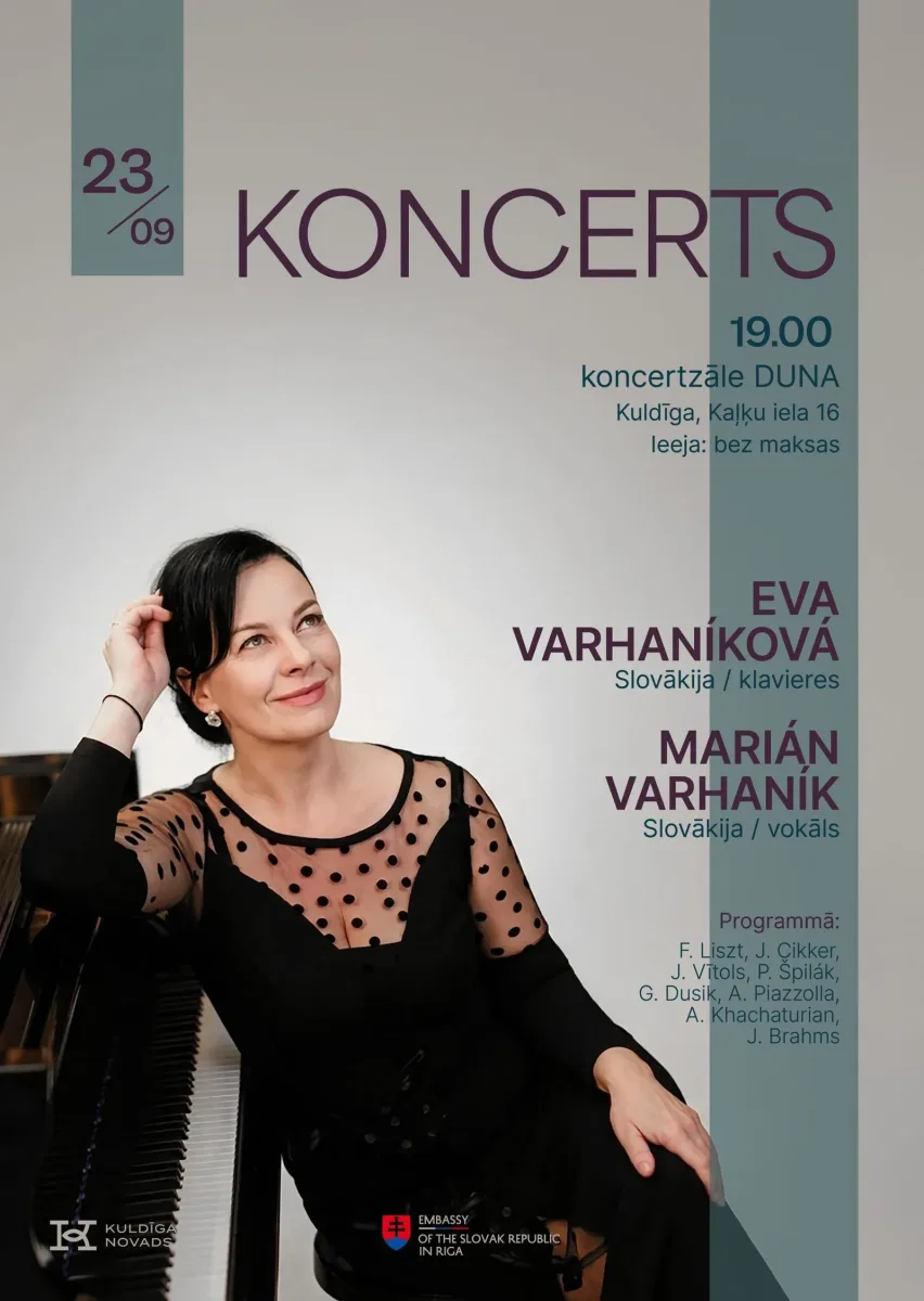 Slovākijas pianiste Eva Varhaníková koncertzālē Duna