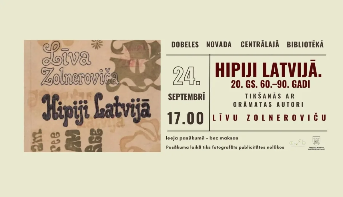 Tikšanās ar grāmatas “Hipiji Latvijā” autori Līvu Zolneroviču