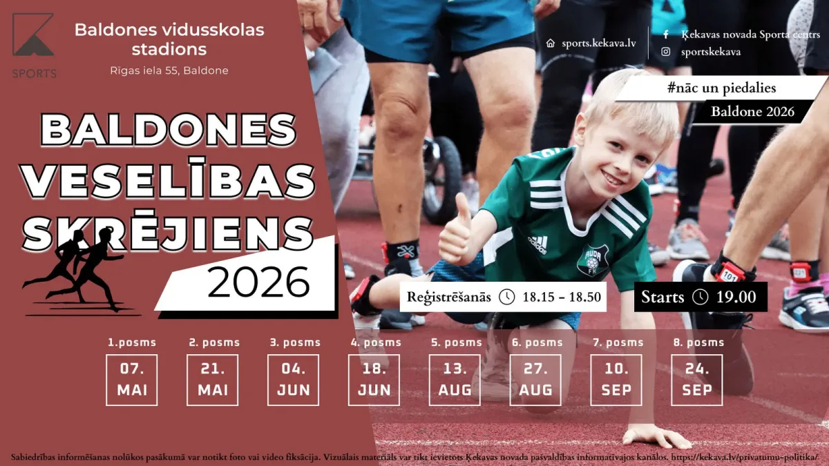 Baldones veselības skrējiens 2026