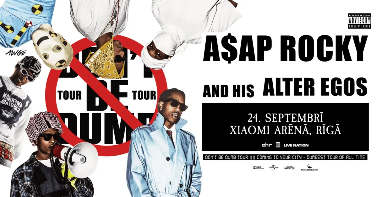 A$AP Rocky pasaules tūres "Don't Be Dumb" koncerts