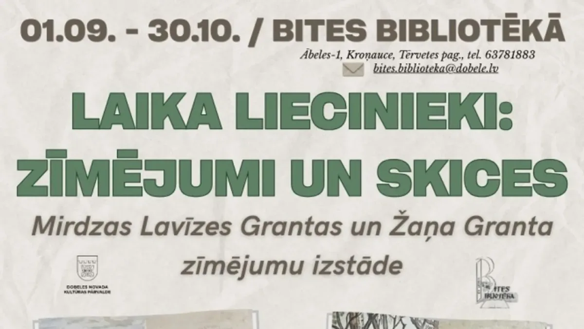 “Laika liecinieki: zīmējumi un skices” – Mirdzas Lavīzes Grantas un Žaņa Granta zīmējumu izstāde