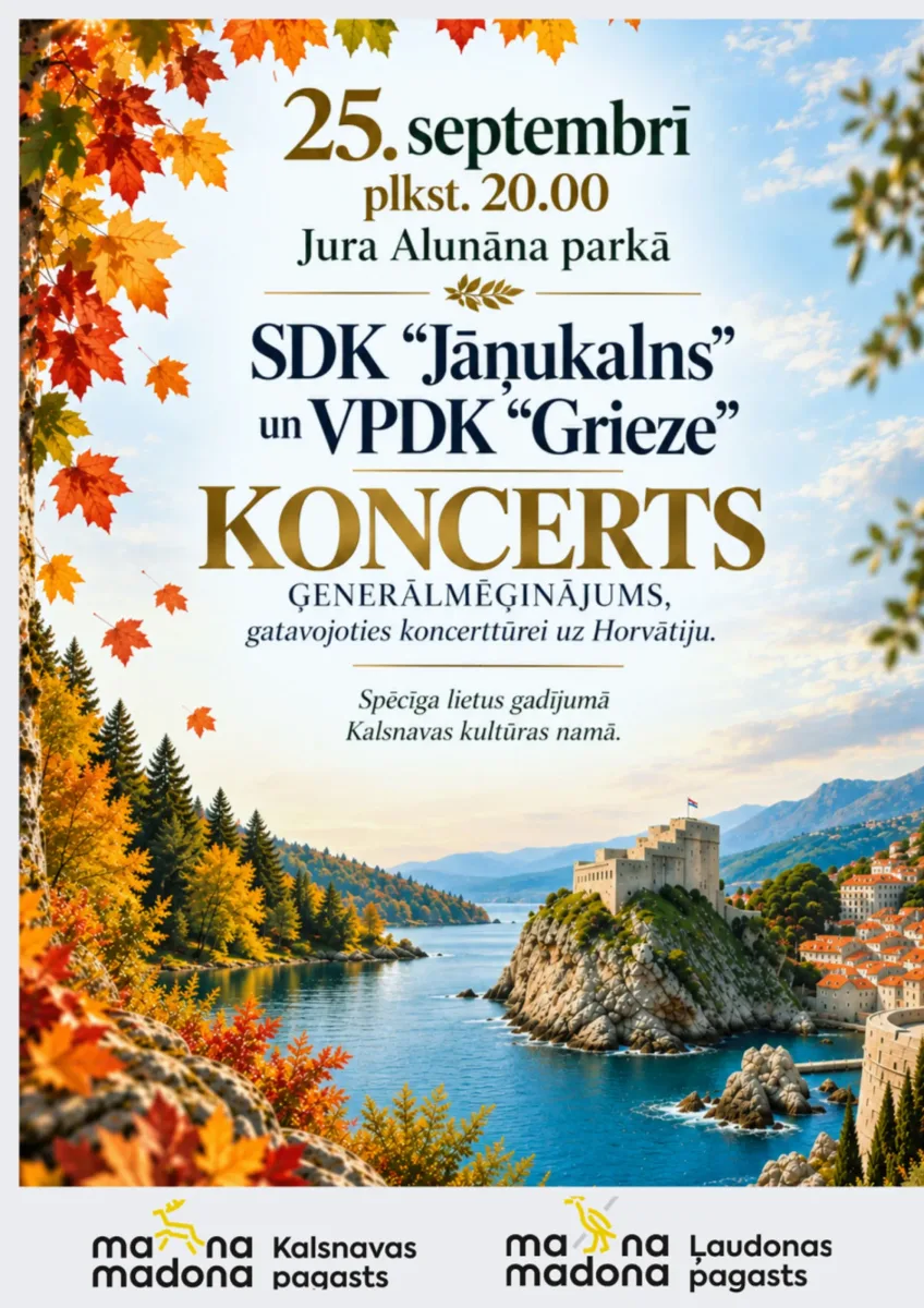 Koncerts - ģenerālmēģinājums Kalsnavā
