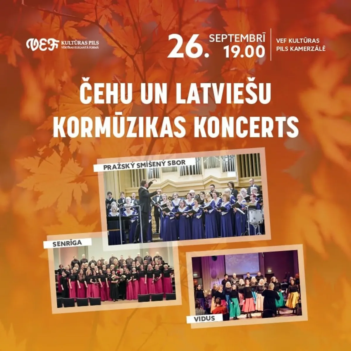 Čehu un latviešu kormūzikas koncerts