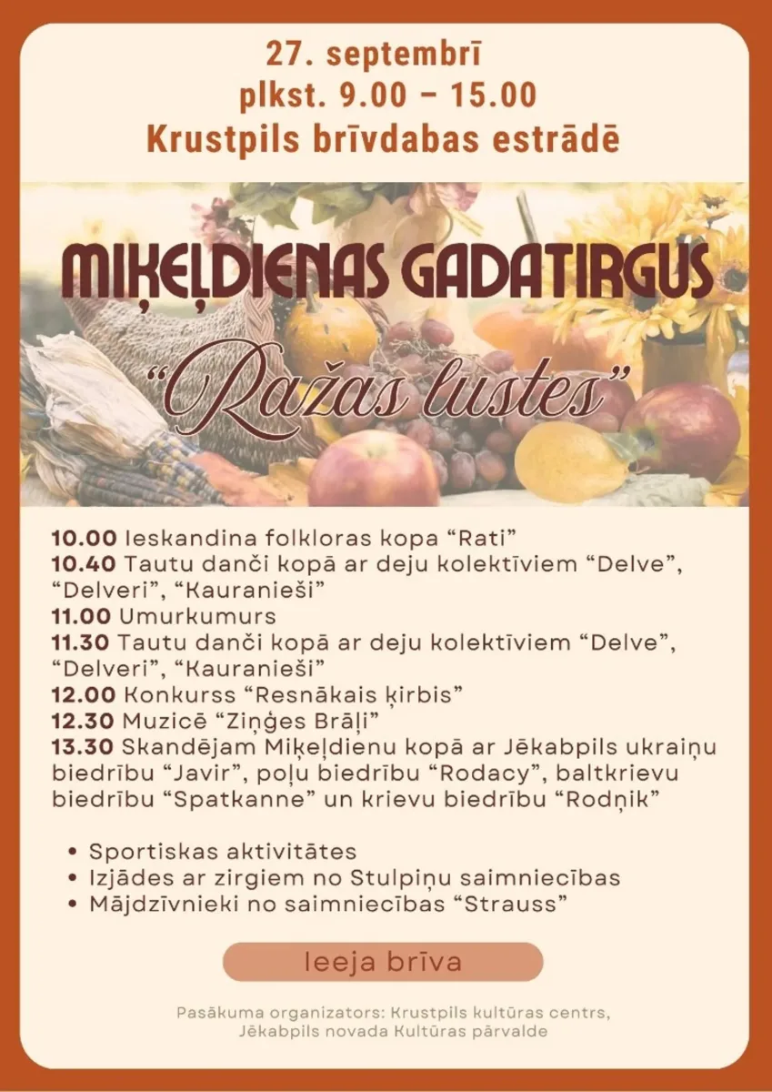 MIĶEĻDIENAS GADATIRGUS JĒKABPILĪ