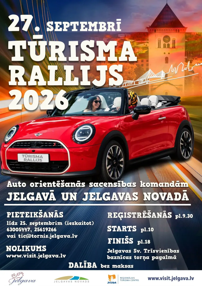 Tūrisma rallijs 2026 - Jelgava