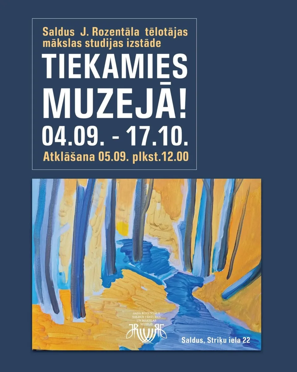 Saldus J. Rozentāla tēlotājas mākslas studijas izstāde “Tiekamies muzejā