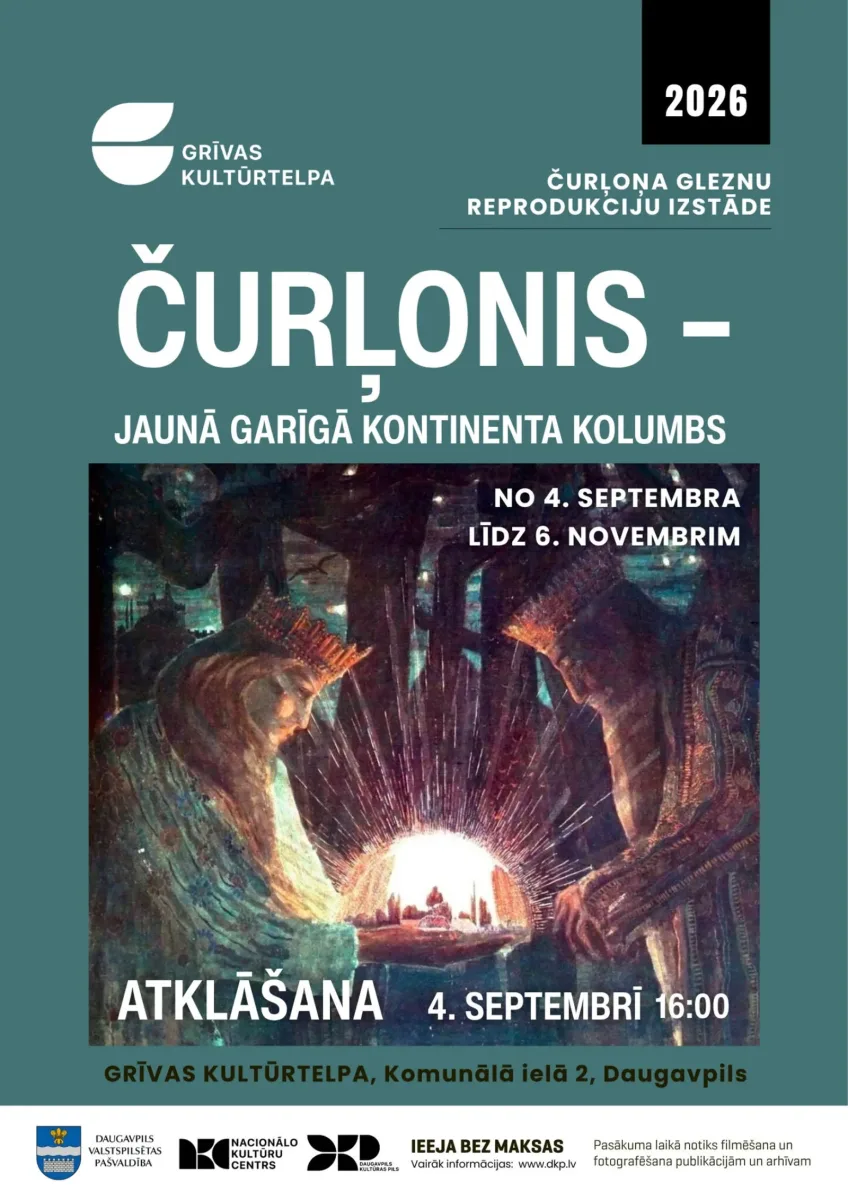 Lietuviešu mākslinieka, komponista un domātāja Mikaloja Konstantīna Čurļoņa gleznu reprodukciju izstāde “Čurļonis – jaunā garīgā kontinenta Kolumbs”