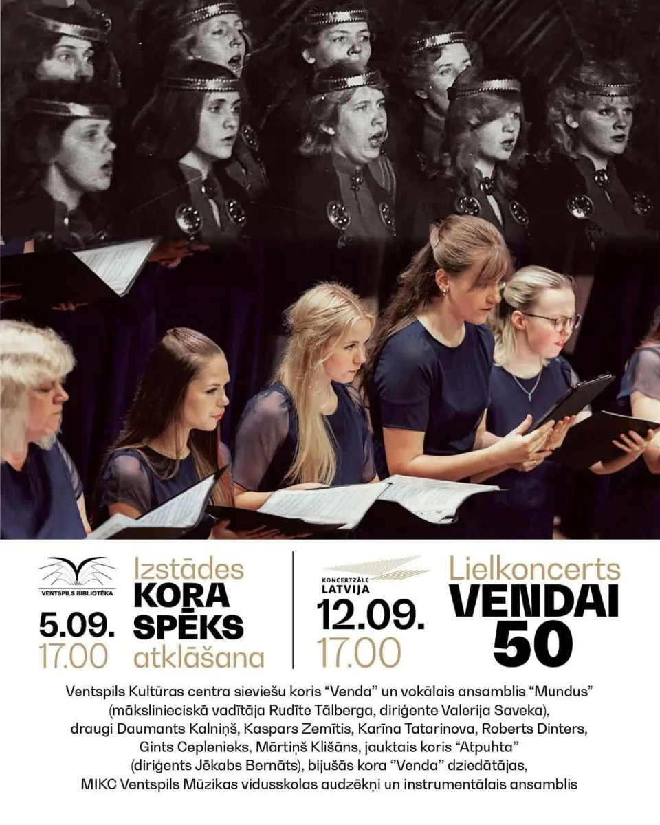 Sieviešu kora “Venda” jubilejas izstādes atklāšana