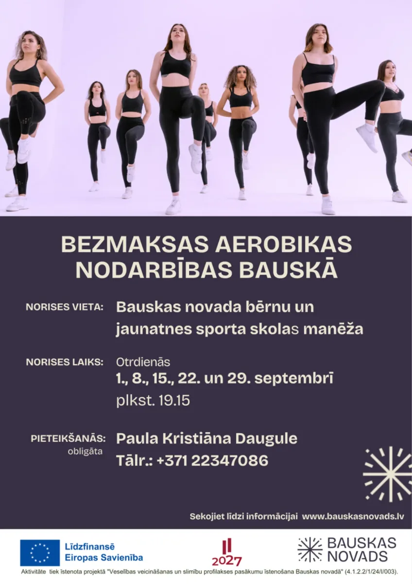 Aerobikas nodarbība Bauskā