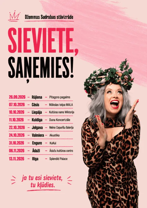 Džemmas Sudrabas stāvizrāde "Sieviete, saņemies!"