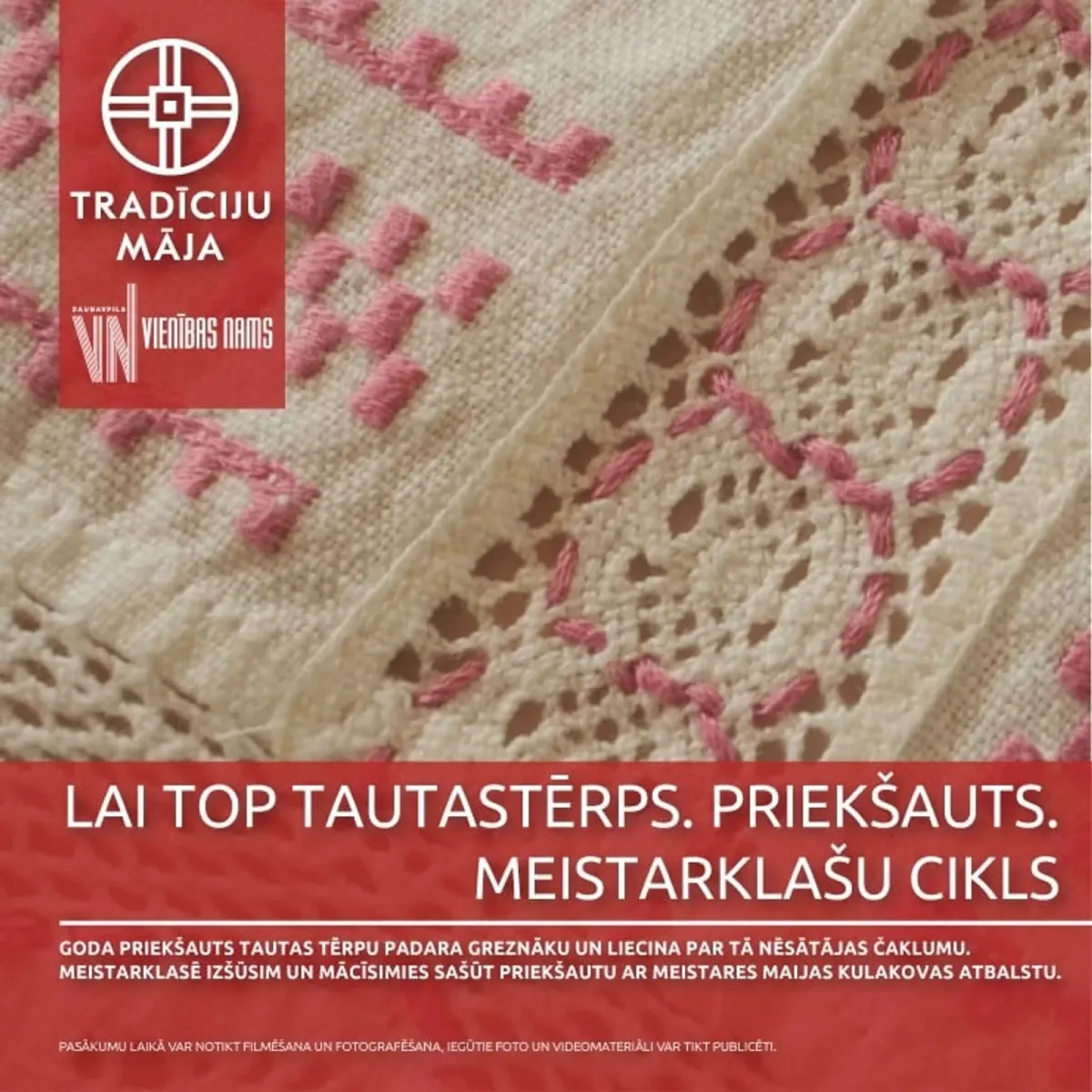 Lai top tautastērps. Priekšauts. | Meistarklašu cikls
