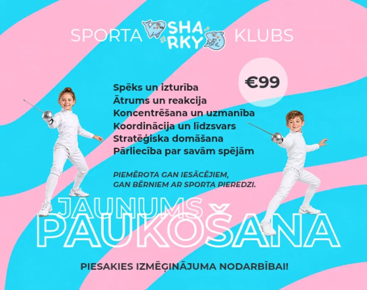Paukošana – peldēšana – vispārējā fiziskā sagatavotība