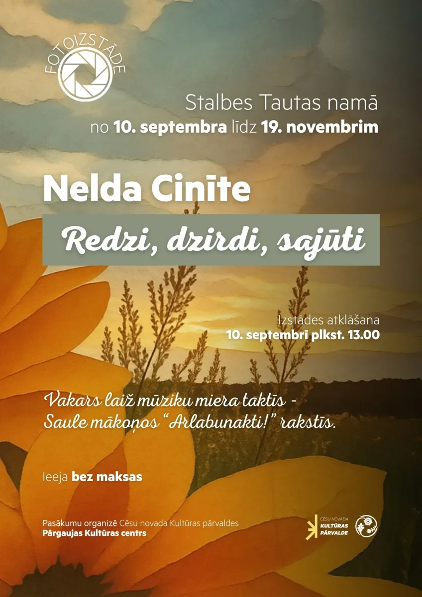 Neldas Cinītes izstāde “Redzi, dzirdi, sajūti”