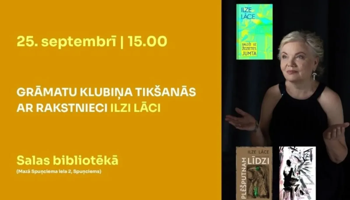 Grāmatu klubiņa tikšanās ar rakstnieci Ilzi Lāci