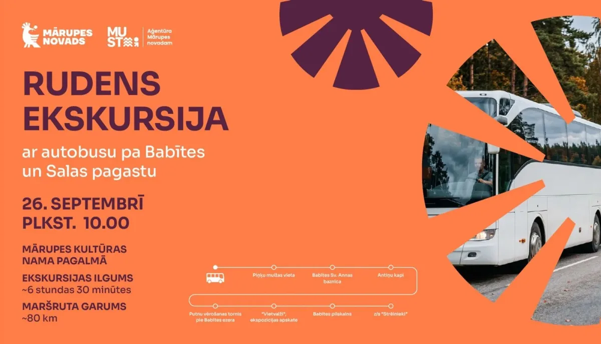 Rudens ekskursija ar autobusu pa Babītes un Salas pagastu