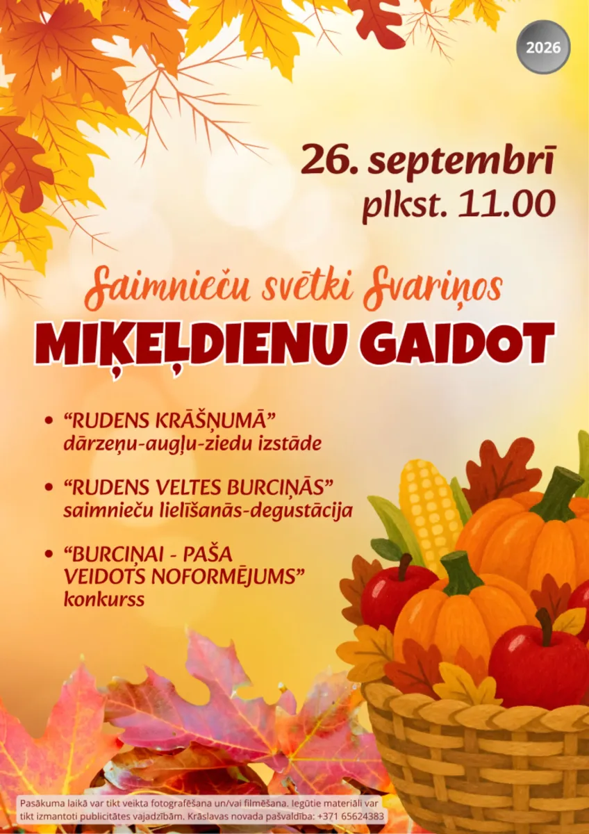 Saimnieču svētki "Miķeļdienu gaidot" Svariņos