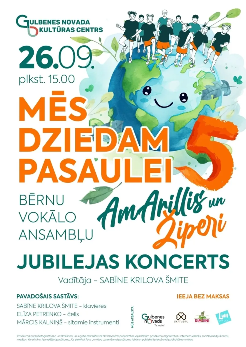 Vokālo ansambļu "AMARILLIS" un "ŽIPERI" jubilejas koncerts