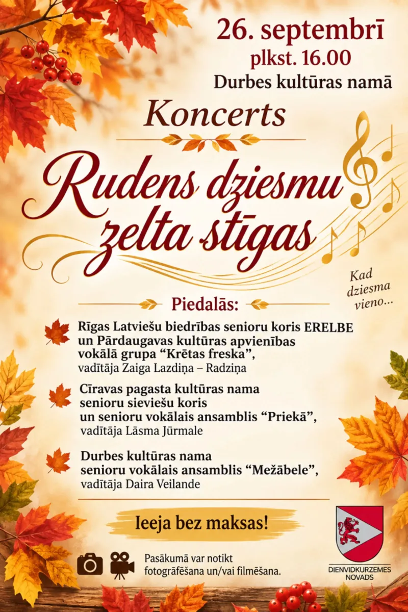 Rudens dziesmu zelta stīgas