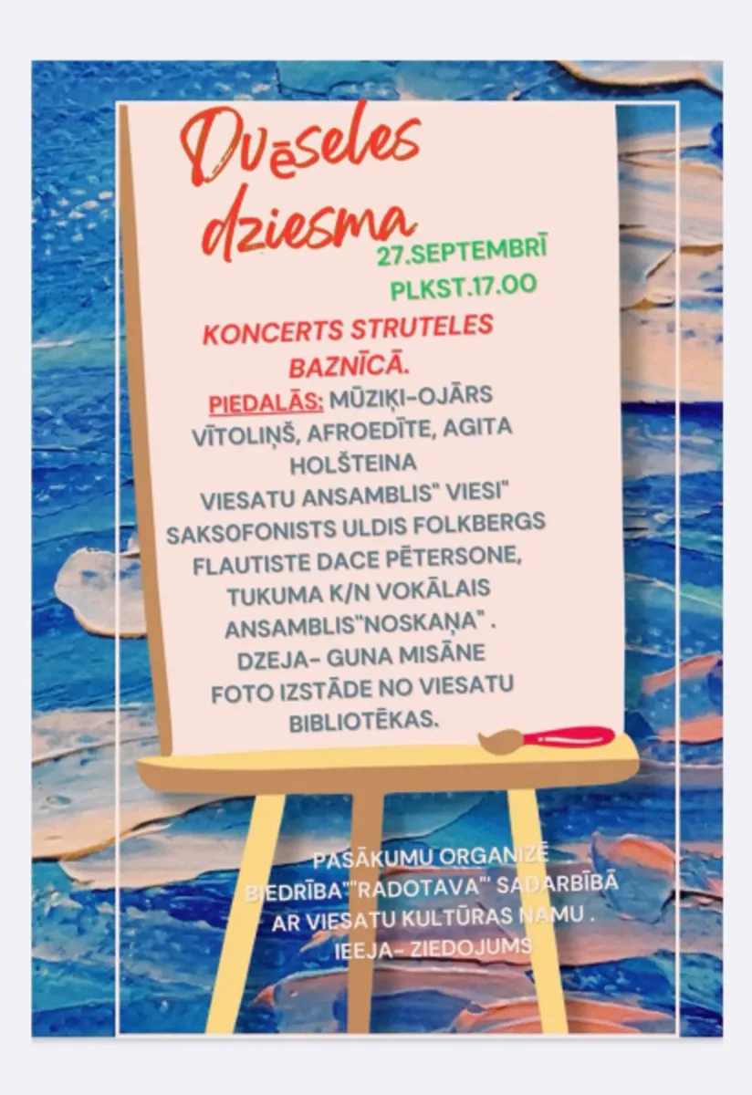 MŪZIKA | Dvēseles dziesma Struteles baznīcā