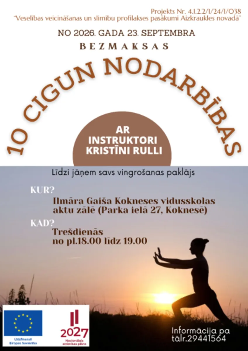 Bezmaksas cigun nodarbības