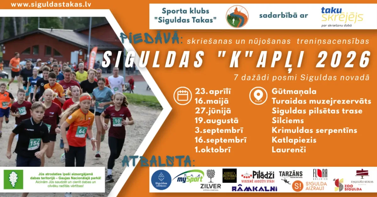 Taku skriešanas seriāls Siguldas novadā - Sigulda aizrauj!