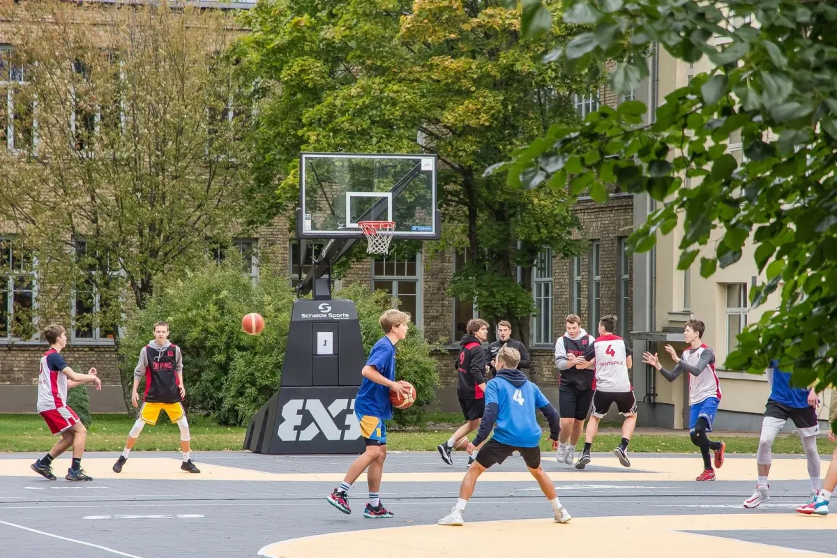 3×3 basketbola turnīrs Ventspils vidusskolu grupā jauniešiem 2026