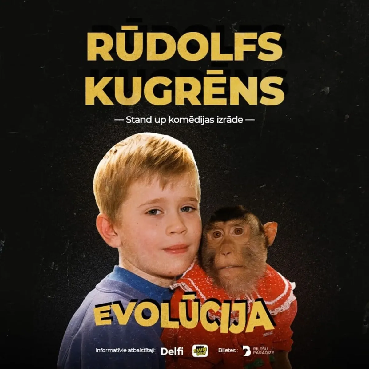 RŪDOLFS KUGRĒNS Stand up komēdijas izrāde EVOLŪCIJA