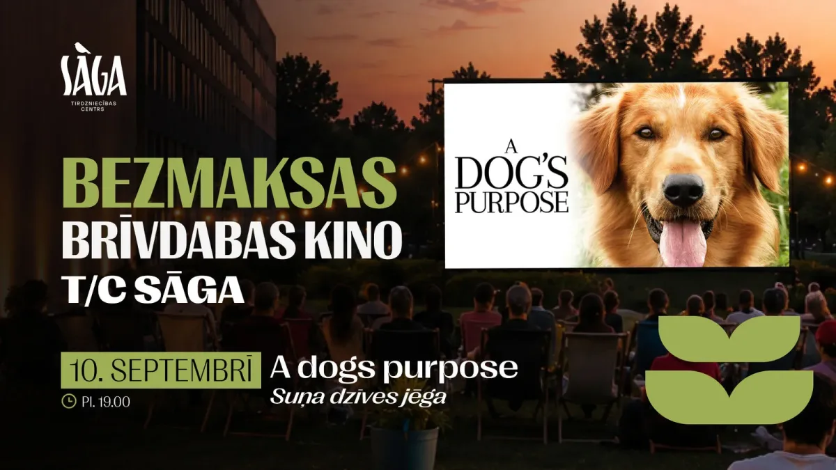 Bezmaksas brīvdabas kino T/C Sāga