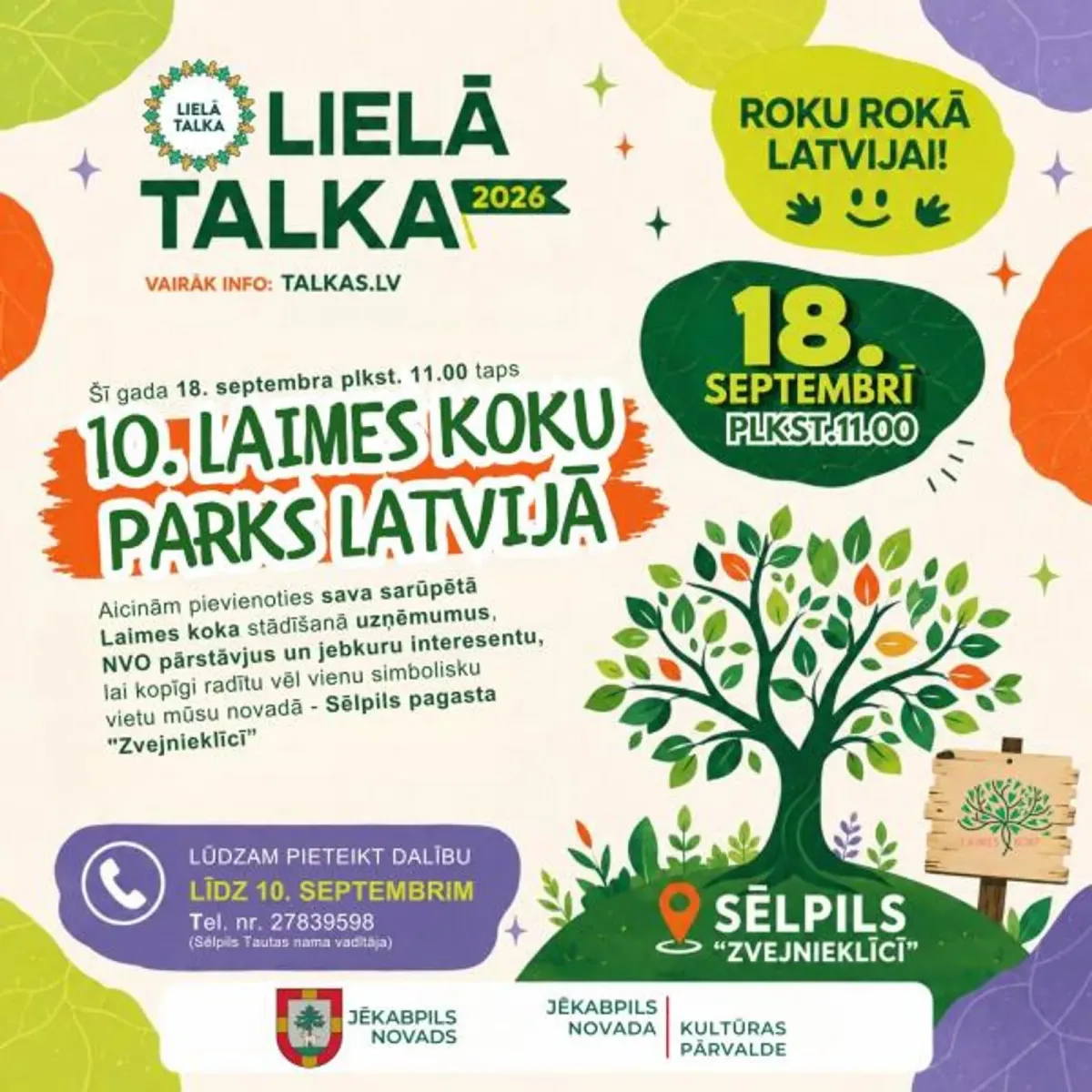 PASAULES TALKA 2026 ZVEJNIEKLĪCĪ