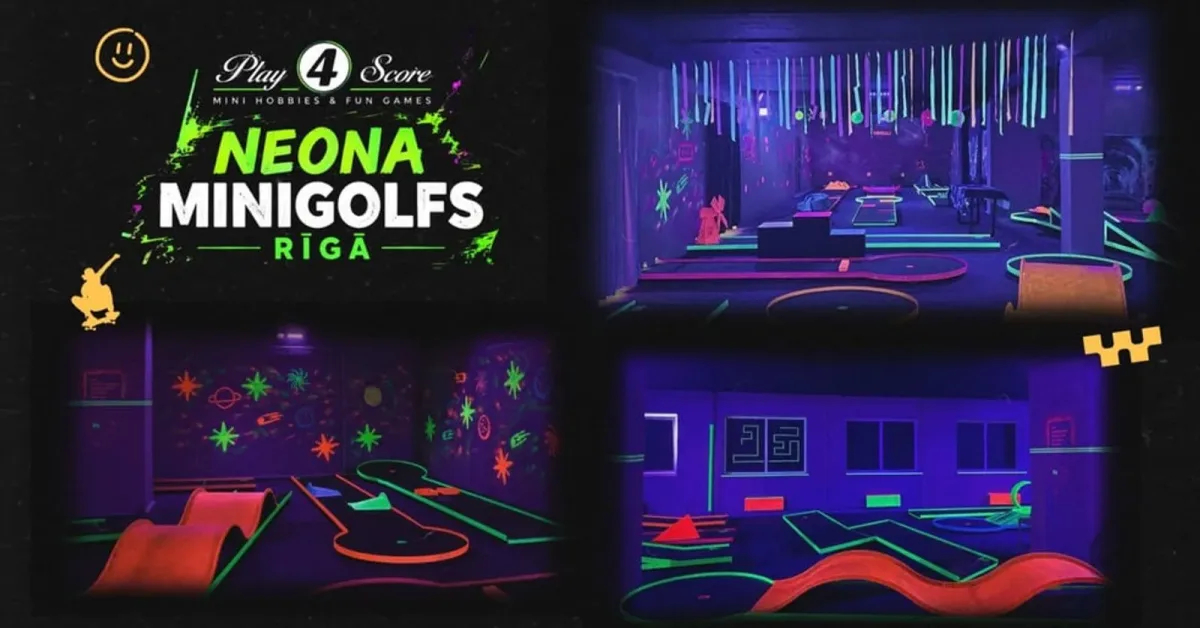 Neona minigolfa randiņu vakari piektdienās