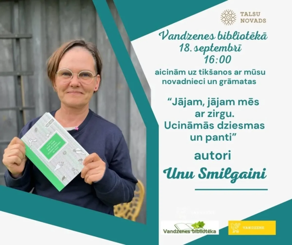 Vandzenes bibliotēkā aicinām uz tikšanos ar mūsu novadnieci un grāmatas