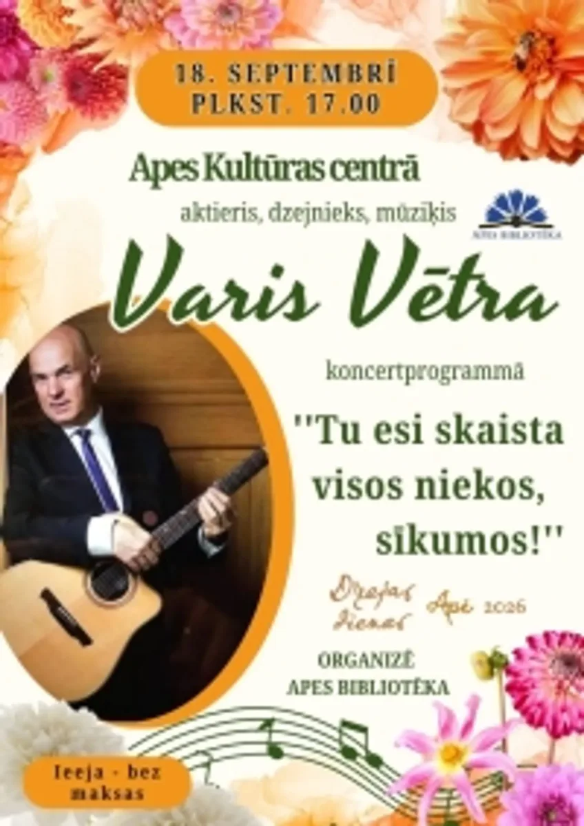 Dzejas dienu pasākums Apes Kultūras centrā