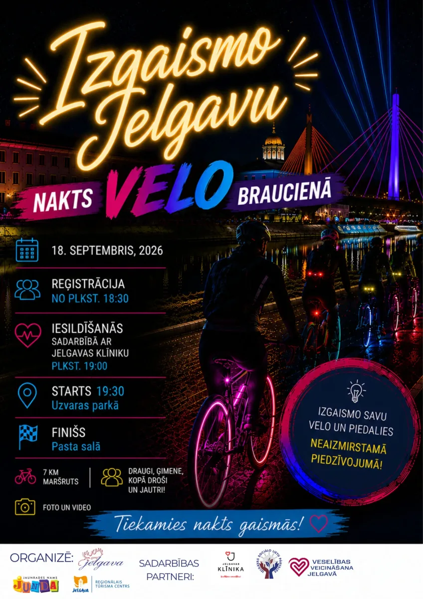 Nakts velo brauciens - Jelgava