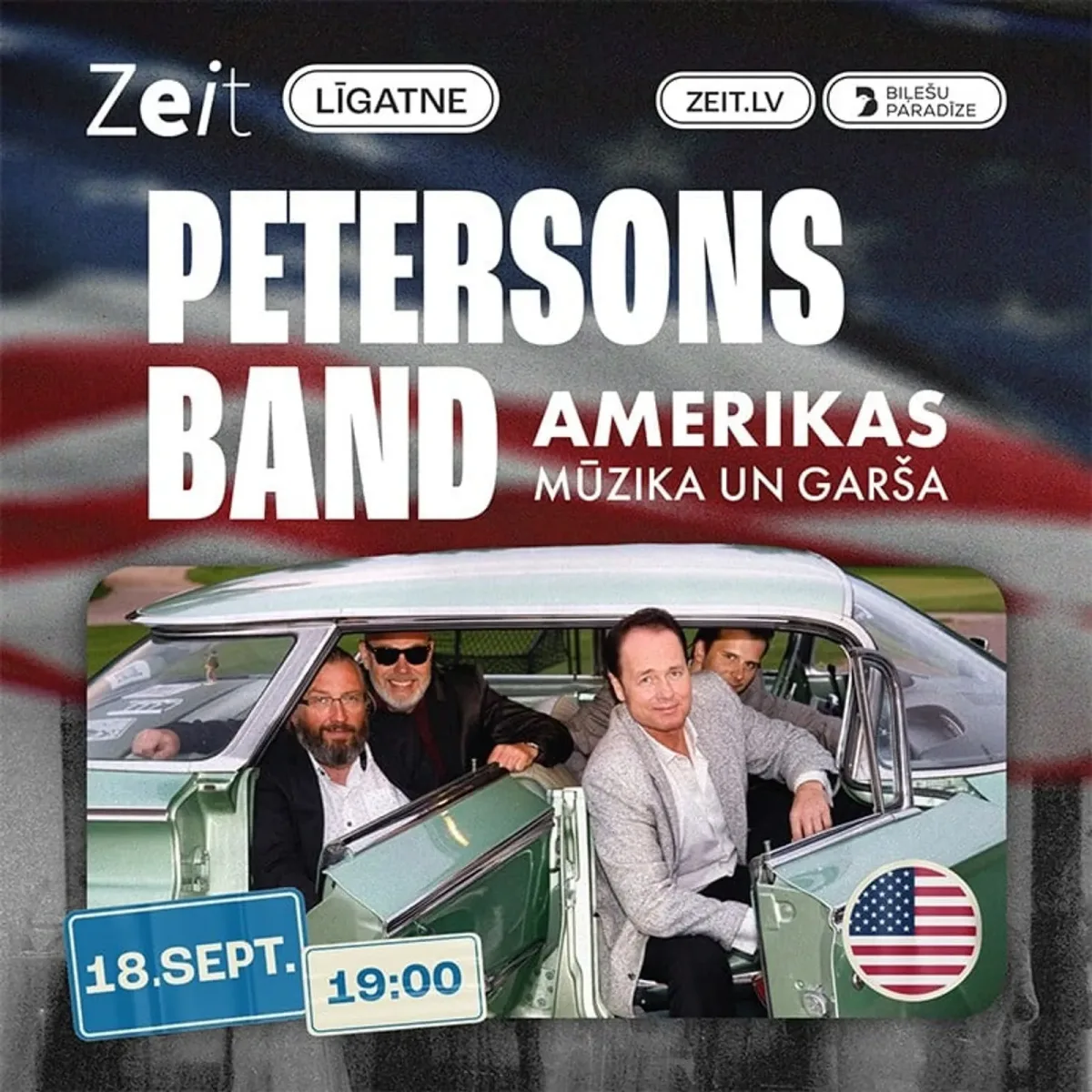 AMERIKAS MŪZIKAS UN GARŠAS VAKARS | PETERSONS BAND