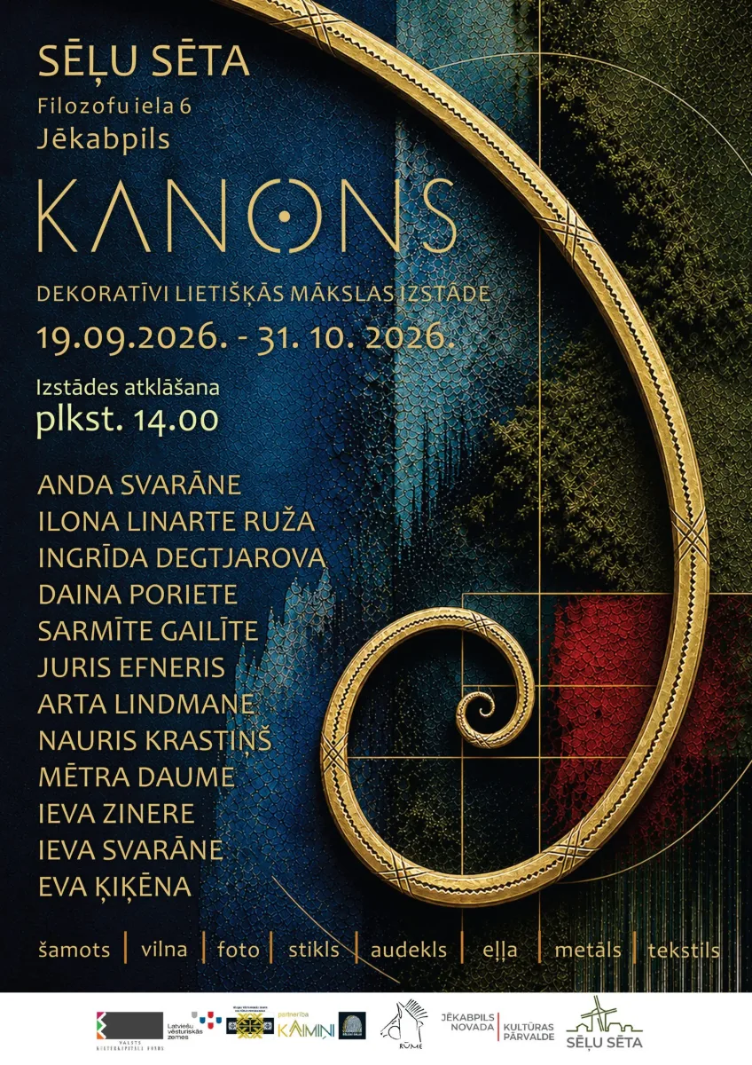 Sēlijas dekoratīvi lietišķās mākslas izstāde “Kanons” : Jēkabpils Kultūras Pārvalde