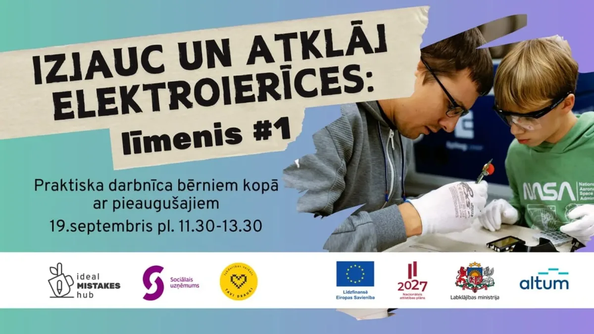 IZJAUC UN ATKLĀJ elektroierīču noslēpumus: LĪMENIS #1