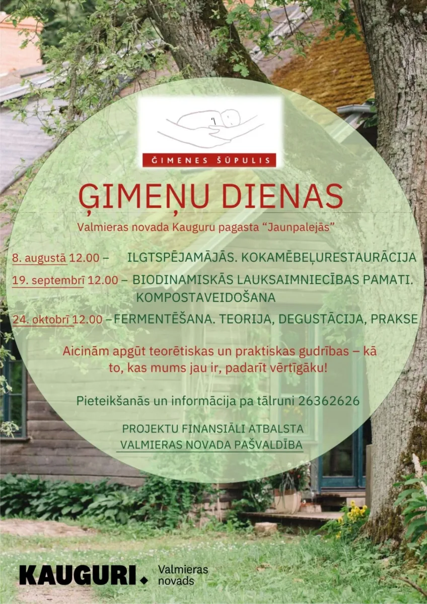 Praktiskā nodarbība "Biodinamiskās lauksaimniecības pamati. Komposta veidošana" - Valmieras novads
