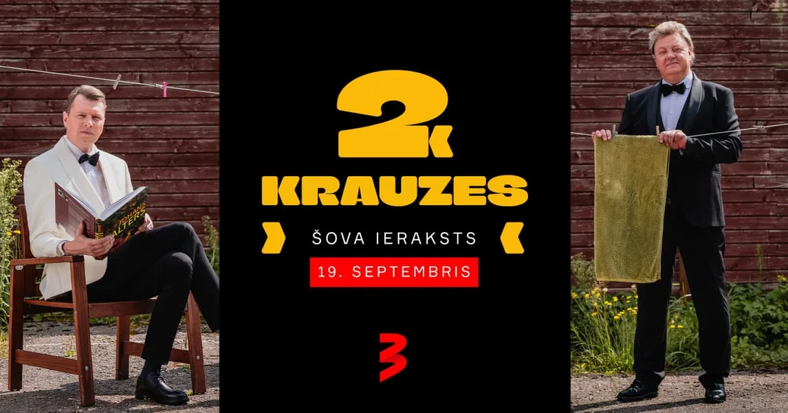 Divu pasākumu ieraksts. Normāls TV3 vakara šovs 'Divi Krauzes'