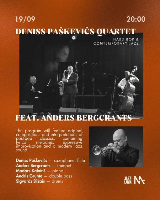 Deniss Pashkevich Power Quartet feat. Anders Bergcrantz