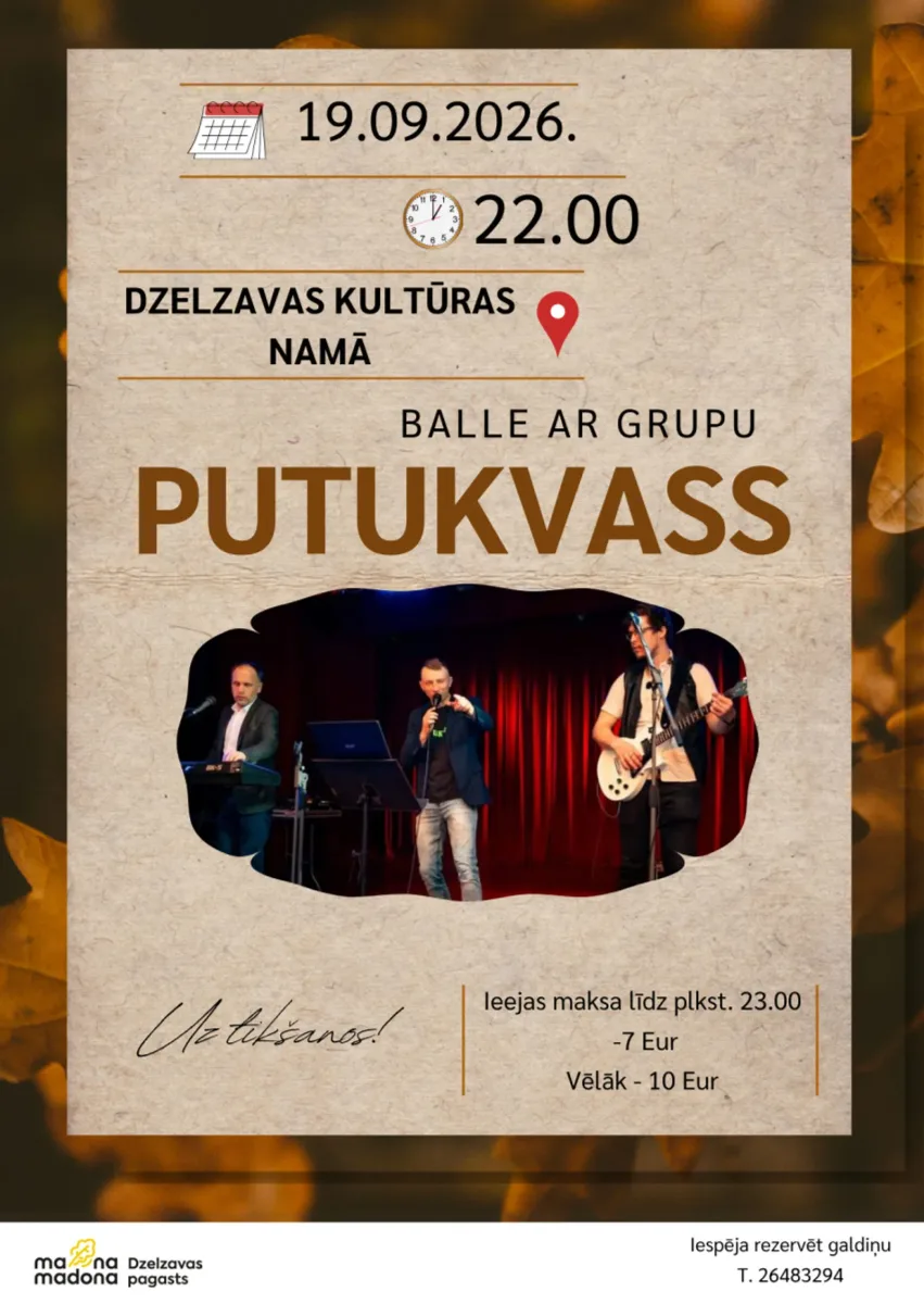 Balle ar grupu “Putukvass” Dzelzavā