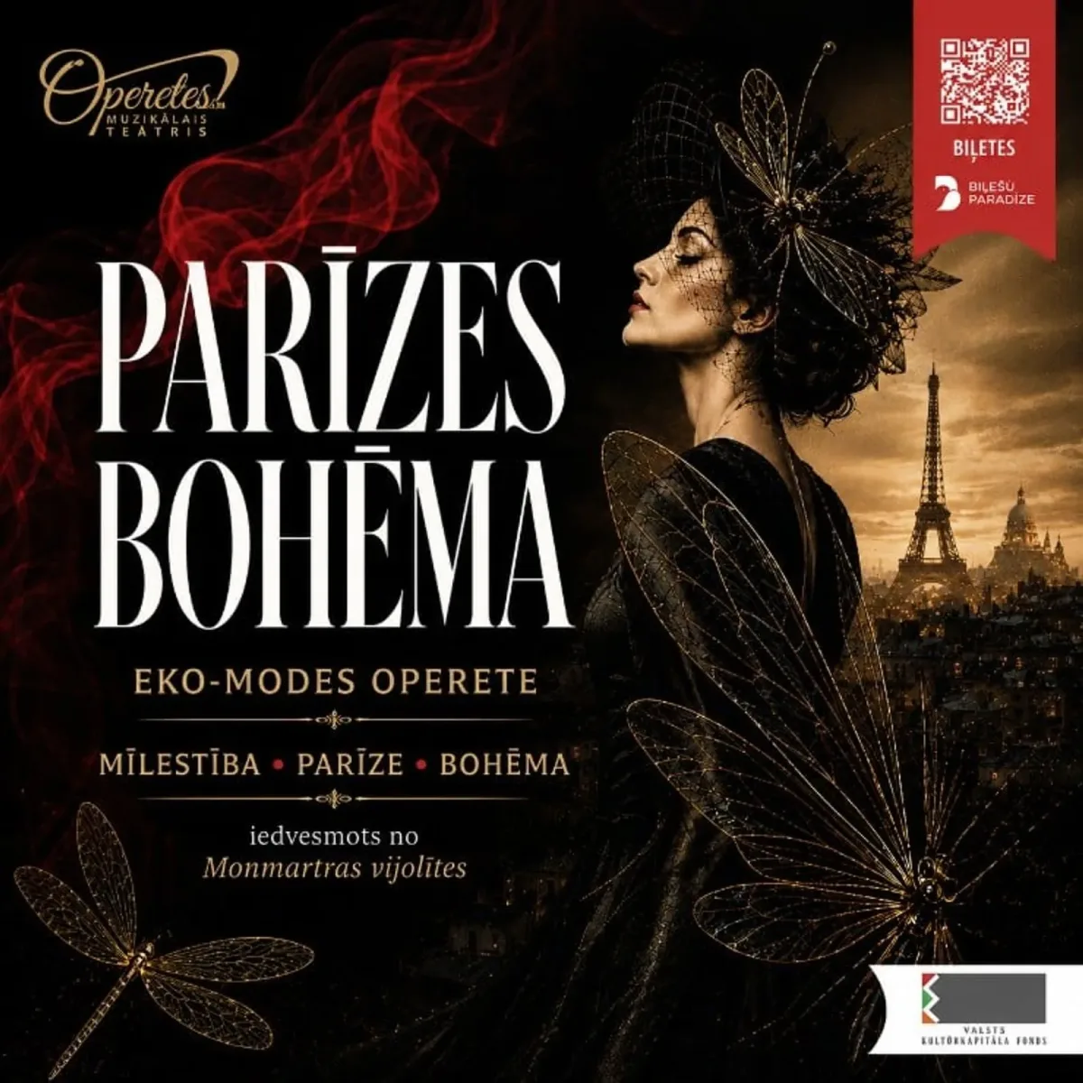 PARĪZES BOHĒMA ǀ eko-modes operete ǀ iedvesmots no Kálmāna Monmartras vijolītes