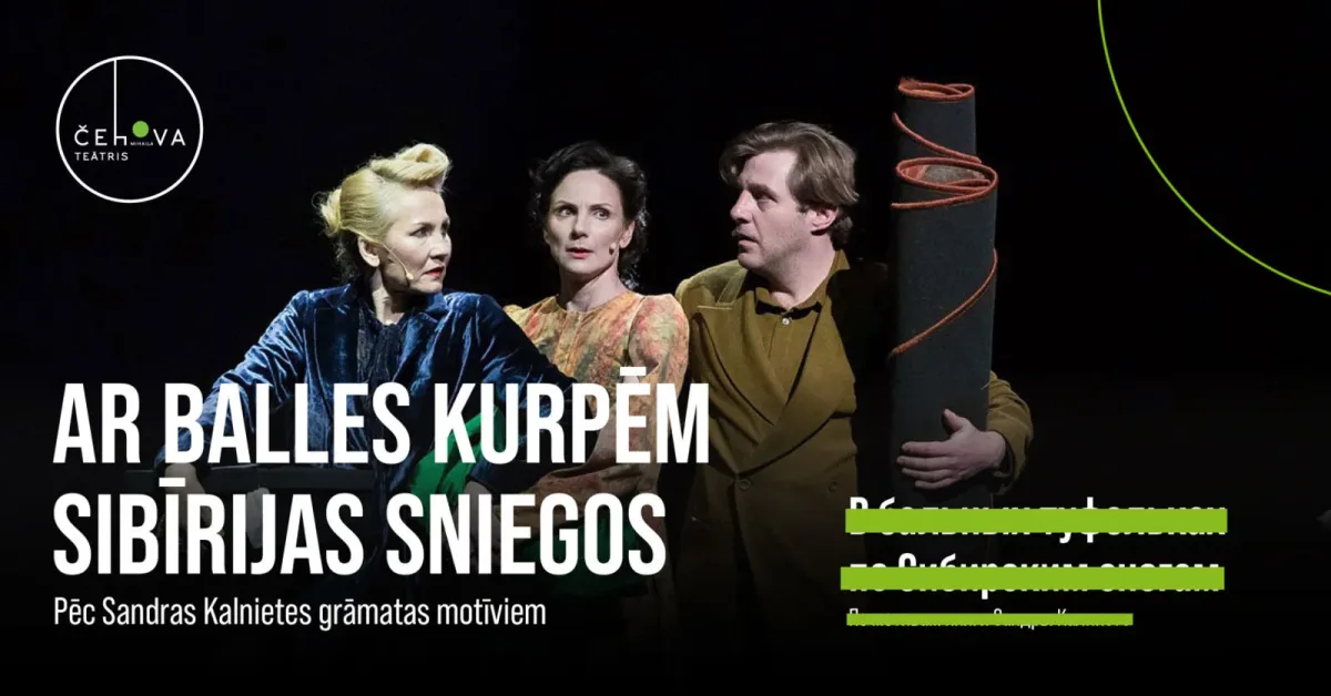 Ar balles kurpēm Sibīrijas sniegos