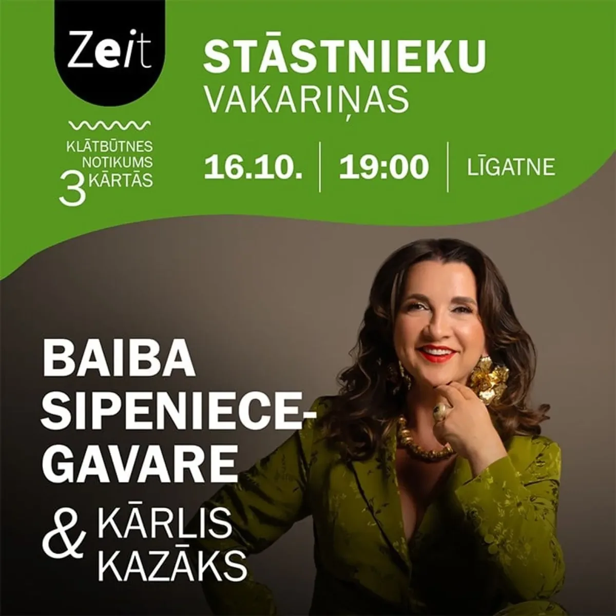STĀSTNIEKU VAKARIŅAS | Baiba Sipeniece-Gavare un Kārlis Kazāks