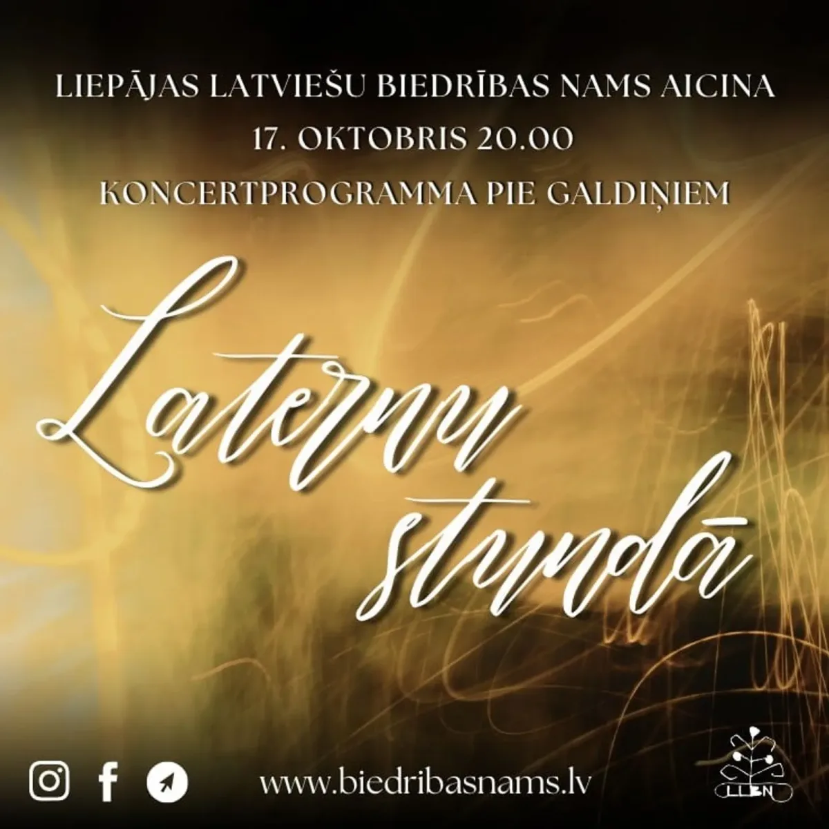 Koncertprogramma pie galdiņiem “Laternu stundā”
